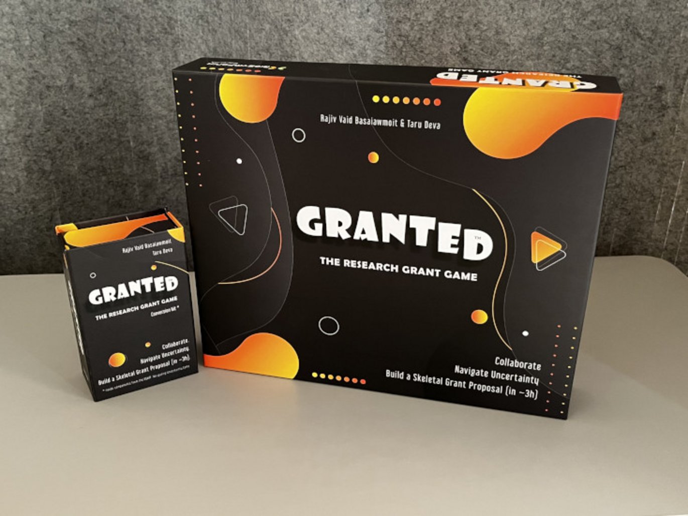 Photo of the "Granted!" boardgame