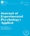 Cover image from Journal of Experimental Psychology: Applied