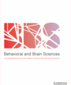 Journal cover for the journal "Behavioral and Brain Sciences"